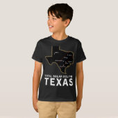 Texas Total Solar Eclipse 2024 pad van totaliteit T-shirt (Voorkant volledig)