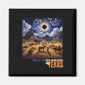 Texas Total Solar Eclipse 8 april 2024 Texas Solar Magneet (Voorkant)