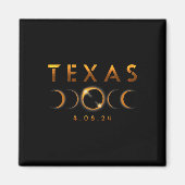 Texas Total Solar Eclipse 8 april 2024 Texas Solar Magneet (Voorkant)