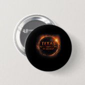 Texas Total Solar Eclipse 8 april 2024 Texas Solar Ronde Button 5,7 Cm (Voorkant /achterkant)