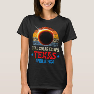 Texas Total Solar Eclipse 8 april 2024 Texas Solar T-shirt
