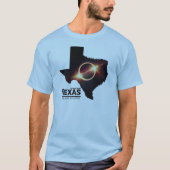 Texas Total Solar Eclipse april 2024 Texas Eclip T-shirt (Voorkant)