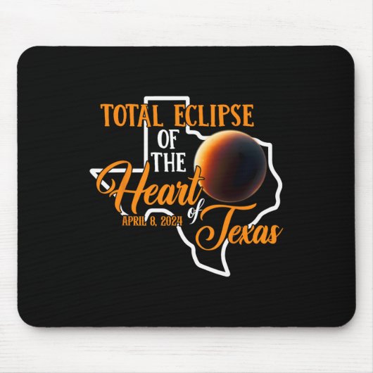 Texas Total Solar Eclipse April 8 2024 Verenigde S Muismat (Voorkant)