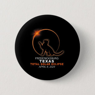 Texas Totale Zonsverduistering 2024 Ronde Button 5,7 Cm