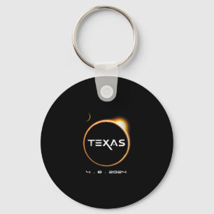 Texas Totality 4.08.2024 Totale Zonsverduistering  Sleutelhanger