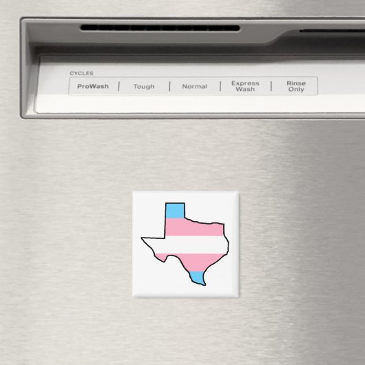 Texas Trangender Pride Magnet (Insitu (Vaatwasser))
