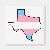 Texas Trangender Pride Magnet (Voorkant)