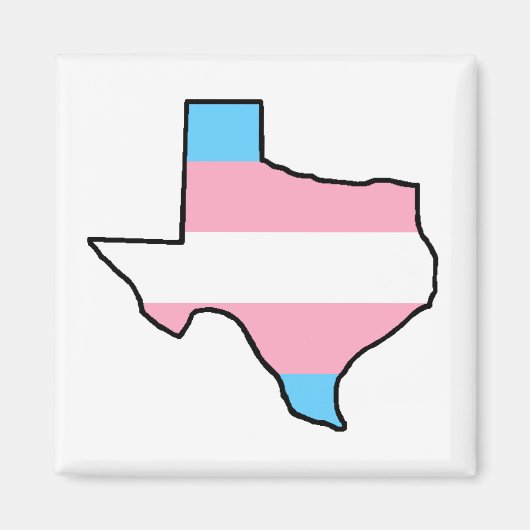 Texas Trangender Pride Magnet (Voorkant)