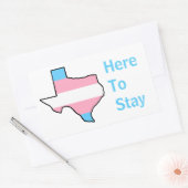 Texas Trans Hier om te blijven Rechthoekige Sticker (Envelop)