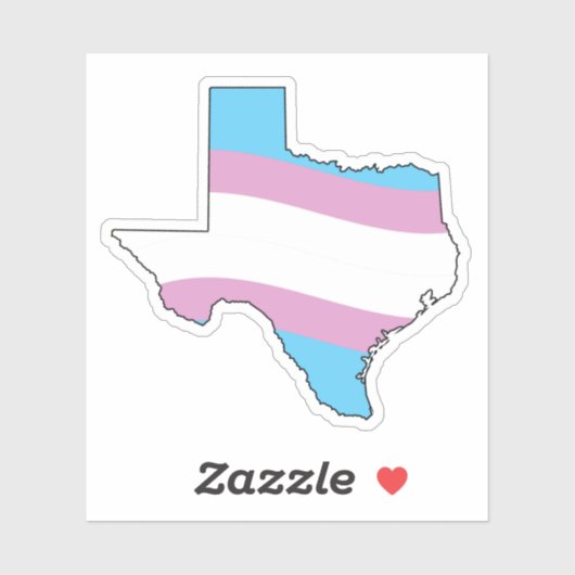 Texas Trans Pride Sticker (Vel)