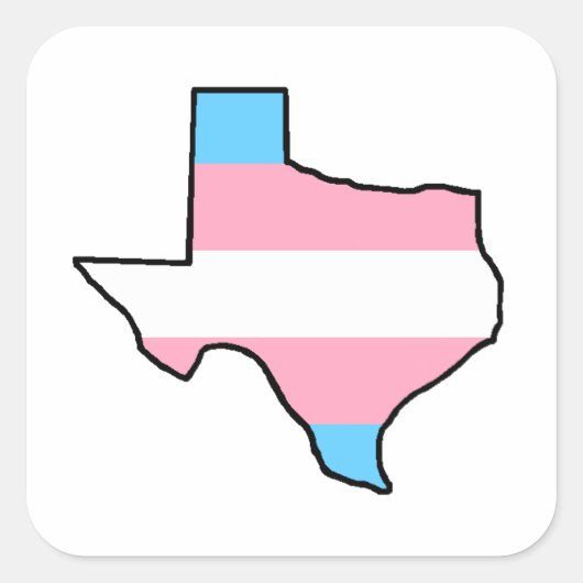 Texas Transgender Pride Sticker (Voorkant)