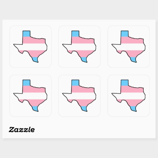 Texas Transgender Pride Sticker (Vel)