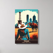 Texas Travel: Alles is groter Canvas Afdruk (Voorkant)