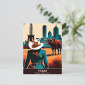 Texas Travel: alles is groter in Texas Briefkaart (Staand voorkant)