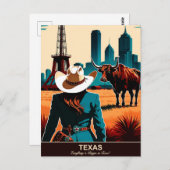 Texas Travel: alles is groter in Texas Briefkaart (Voorkant / Achterkant)