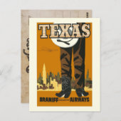 Texas Travel  Briefkaart (Voorkant / Achterkant)