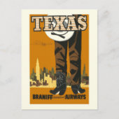 Texas Travel  Briefkaart (Voorkant)