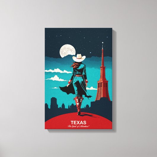 Texas Travel: de geest van avontuur Canvas Afdruk (Voorkant)