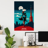 Texas Travel: De geest van avontuur reizen Poste Poster (Thuiskantoor)