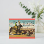 Texas Travel Greetings Briefkaart - Vintage Travel (Staand voorkant)
