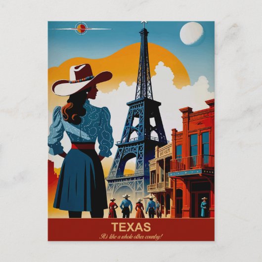 Texas Travel: Het is als een heel ander land Briefkaart (Voorkant)