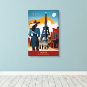 Texas Travel: Het is als een heel ander land Canvas Afdruk (Insitu (Houten vloer))