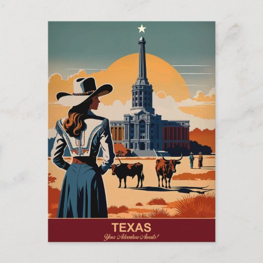 Texas Travel: uw avontuur wacht op u Briefkaart (Voorkant)