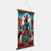 Texas Travel: Waar het Westen begint Hangend Wandkleed (Gebogen)