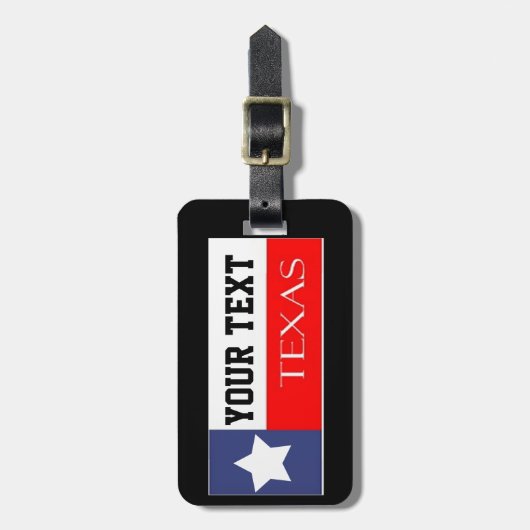 Texas Traveler Bagagelabel (Voorkant verticaal)
