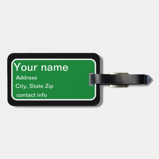 Texas Traveler Bagagelabel (Achterkant horizontaal)