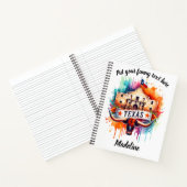 Texas Tribute met Alamo en Longhorn Notitieboek (Binnen)