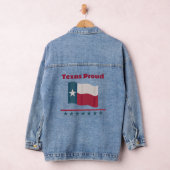 Texas Trots Lange Star State Waving Vlag Denim Jacket (Hangar)