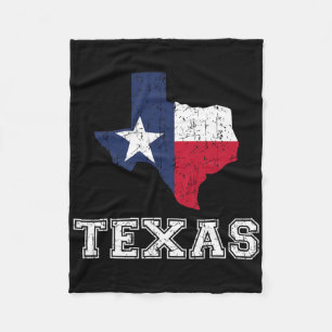 Texas Trots trots Patriott Amerikaanse Vlag Vintag Fleece Deken