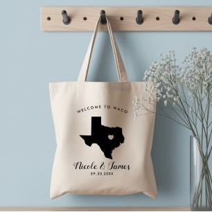 Texas trouwontvangsttas voor hotelgasten, boodscha tote bag