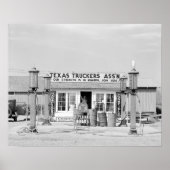 Texas Truck Stop, 1939.  foto Poster (Voorkant)