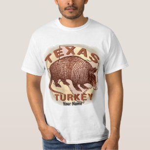 Texas Turkey Armadillo T-shirt