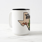 Texas Tweekleurige Koffiemok (Voorkant links)