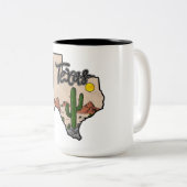 Texas Tweekleurige Koffiemok (Voorkant rechts)