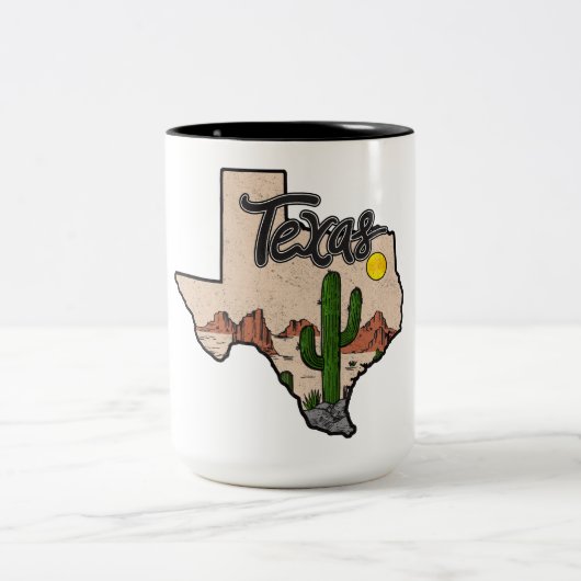 Texas Tweekleurige Koffiemok (Center)