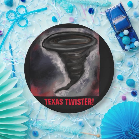 TEXAS TWISTER PAPIEREN BORDJE (Feest)
