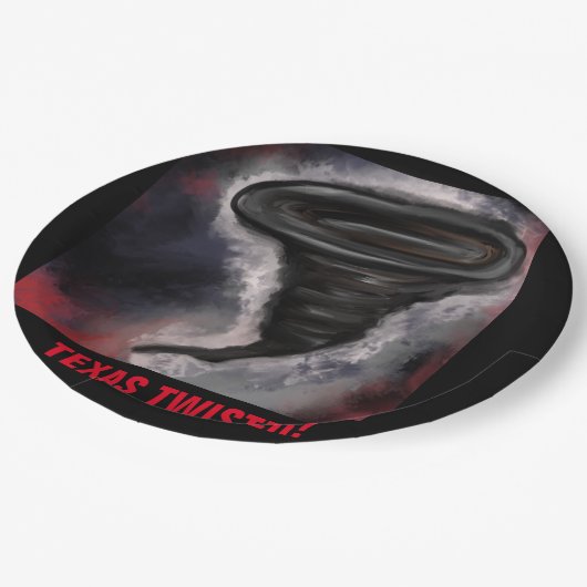 TEXAS TWISTER PAPIEREN BORDJE (Gekanteld)