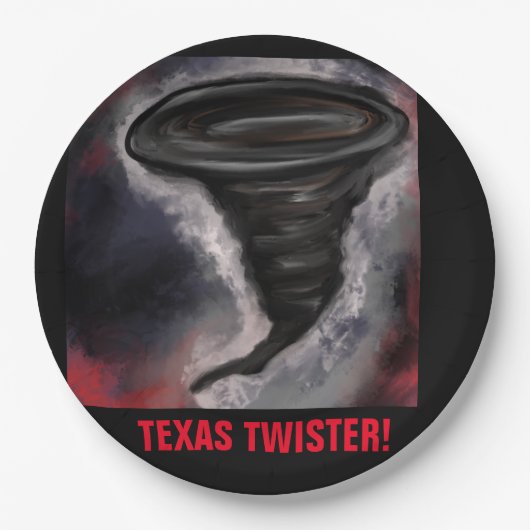 TEXAS TWISTER PAPIEREN BORDJE (Voorkant)