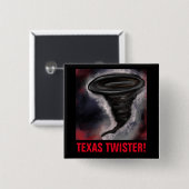 TEXAS TWISTER VIERKANTE BUTTON 5,1 CM (Voorkant /achterkant)