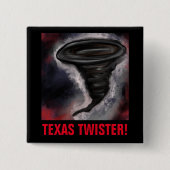 TEXAS TWISTER VIERKANTE BUTTON 5,1 CM (Voorkant)