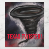 TEXAS TWISTER WIJN ETIKET (Enkel label)