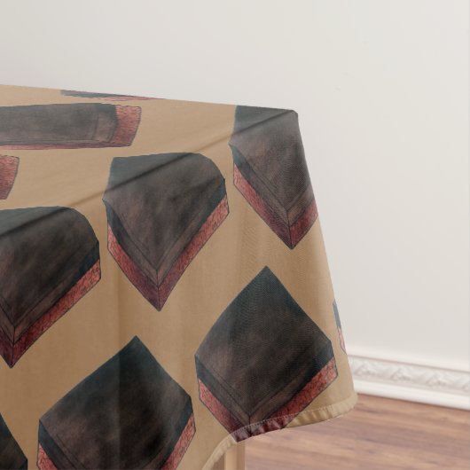 Texas TX Chocolate Sheet Cake Texan Food Dessert Tafelkleed (Voorbeeld)