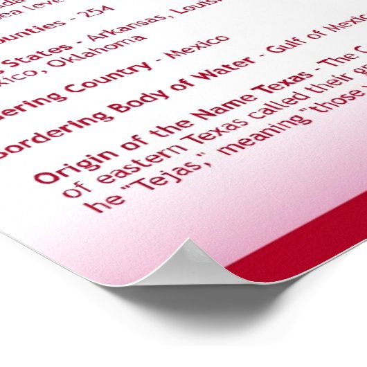 Texas, TX-Posters Poster (Hoek)