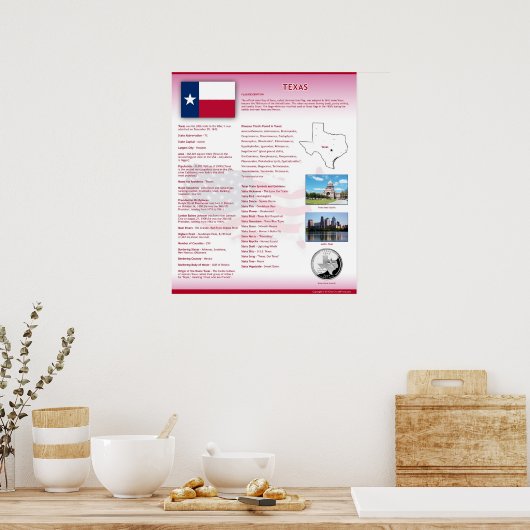 Texas, TX-Posters Poster (Keuken)