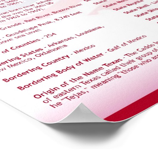 Texas, TX-Posters Poster (Hoek)