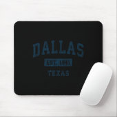 Texas TX Sport Design Navy Print Muismat (Met muis)